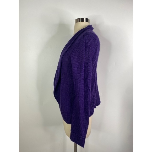 Chicos Acrylic Blend Open Front Cardigan - Picture 2 of 8